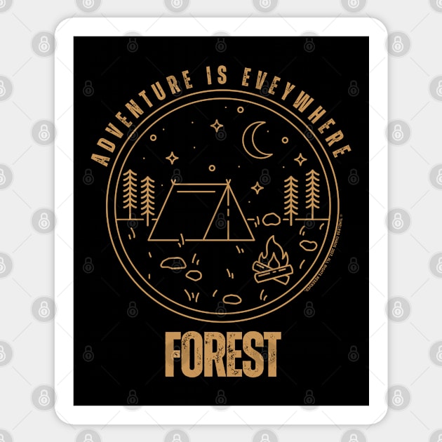 Adventure Is Everywhere - Mountain Sticker by Timeless Chaos